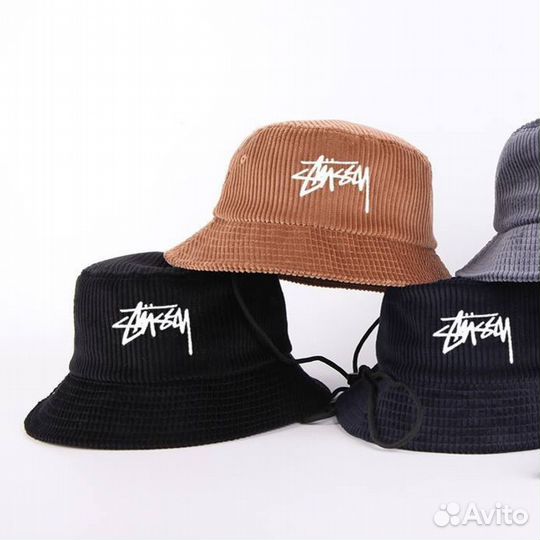 Панама Stussy мужская Стусси женская Вельвет