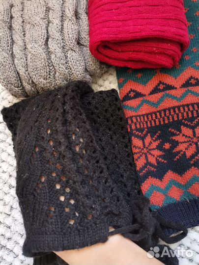 Гетры шерстяные, вязаные
