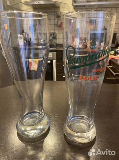 Бокалы под пиво, сок, рюмки