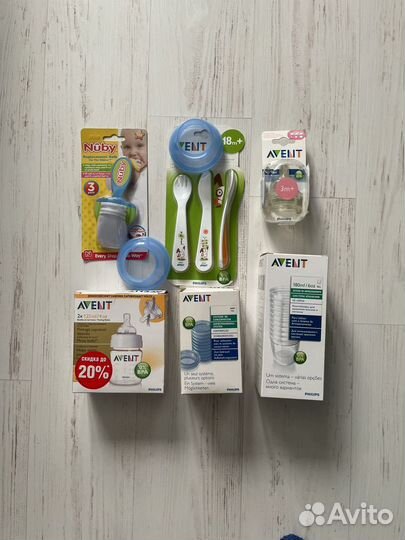 Avent контейнеры бутылочки соски