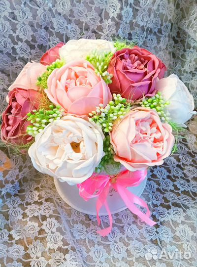 Букеты из мыльных цветов