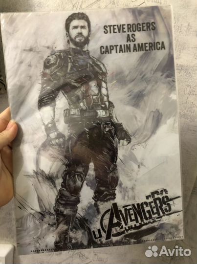 Папка для документов Капитан Америка/Железный Чело