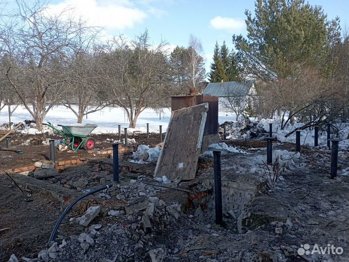 Фундамент винтовые сваи / Большой парк техники