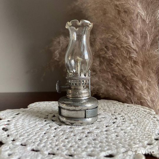 Керосиновая лампа оловянная