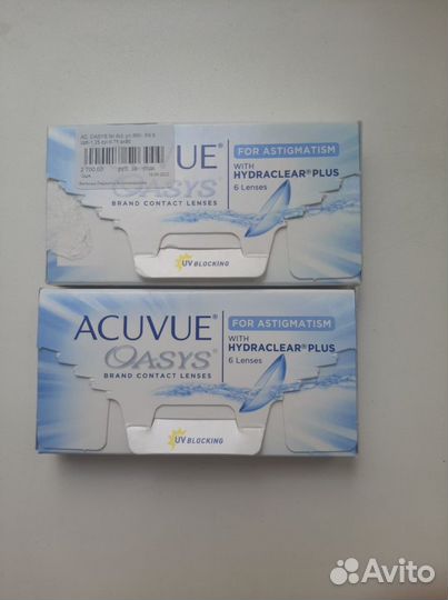 Линзы контактные acuvue oasys для астигматизма