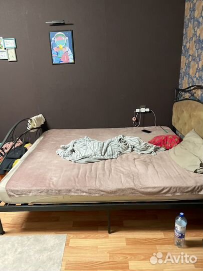 Кровать двухспальная 160 200 металлическая