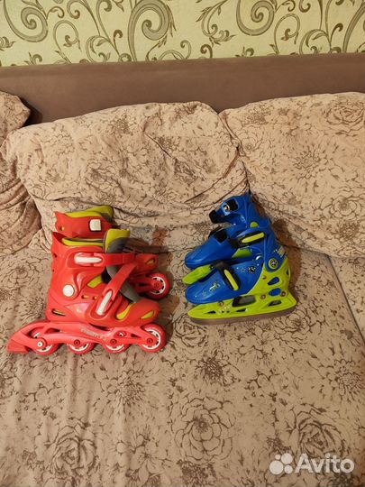 Коньки, ролики раздвижные 28-35
