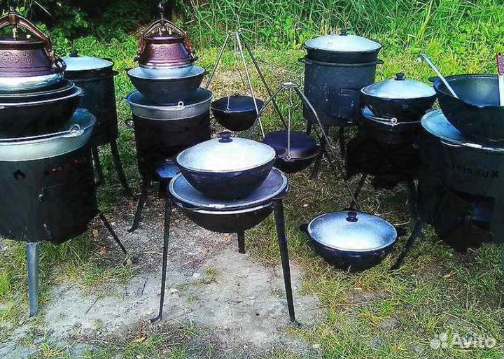 Казан с крышкой