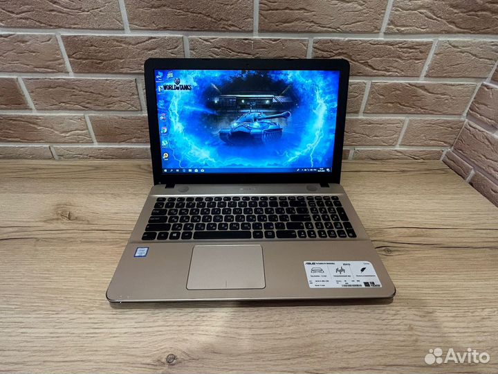 Ноутбук asus X541(core I3-6006U+SSD240GB+8GB DDR4)