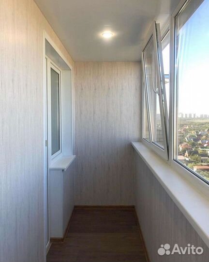 Лоджия пластиковая 6м с отделкой