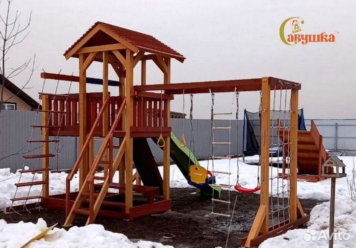 Игровая площадка уличная Савушка 4 Сезона 6