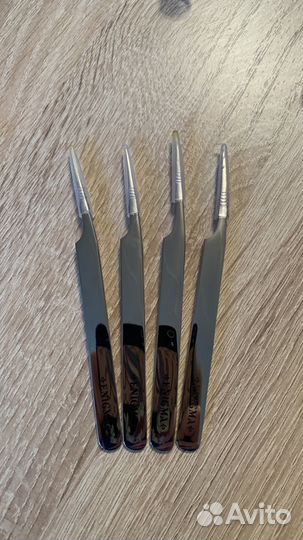 Пинцет прямой для наращивания ресниц enigma