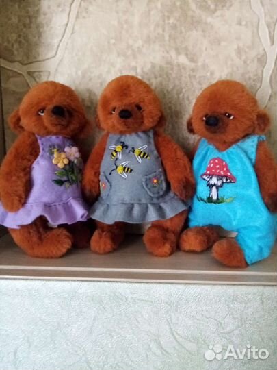 Мишки и зайки тедди ручная работа