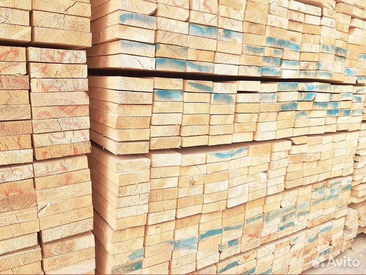 Обрезная доска 50х150х6000 сорт А Гост из ели