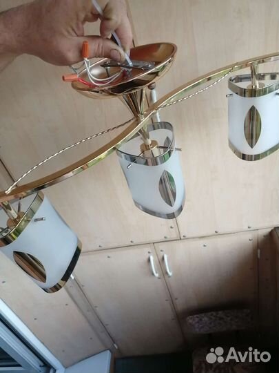 Люстра потолочная бу