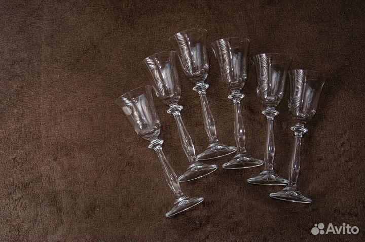 Бокалы рюмки фужеры Богемия Bohemia вино водка