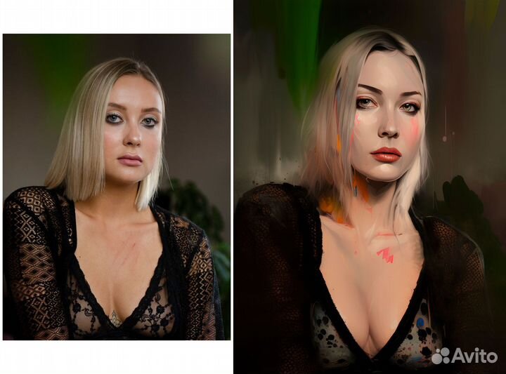 Портрет, арт по фото на заказ