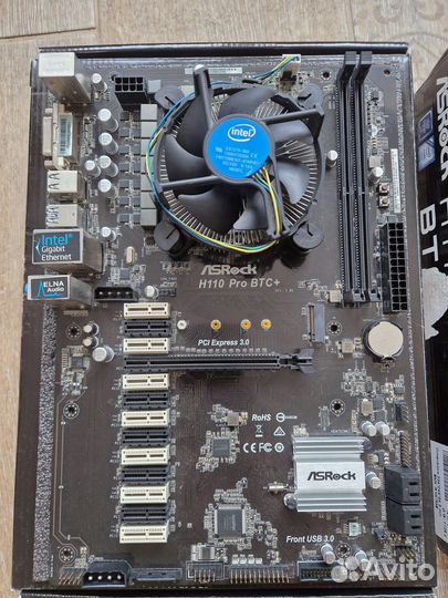 Материнская плата ASRock H110 Pro BTC+