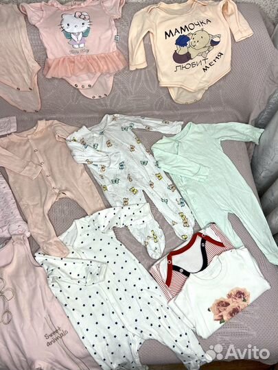 Детские вещи пакетом 62 74 на девочку