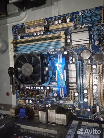 Материнская плата с процессором lga775