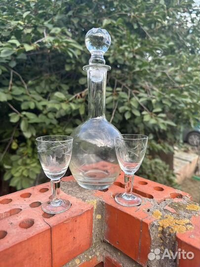 Графин и 2 рюмки, набор