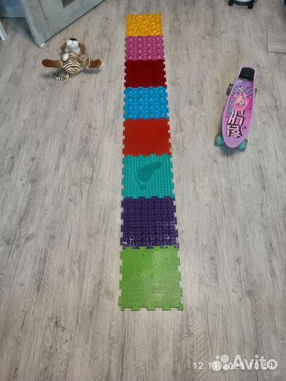 Детский массажный коврик пазл 8 шт