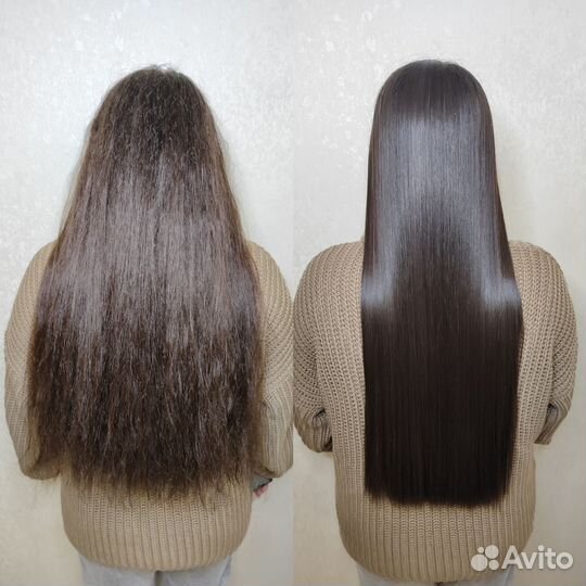 Кератиновое выпрямление ботокс волос нанопластика