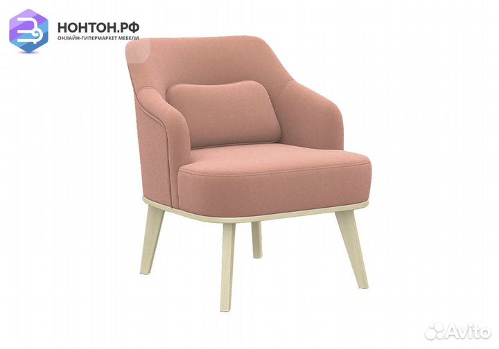 Кресло с низкой спинкой Комфорт-5 розовое