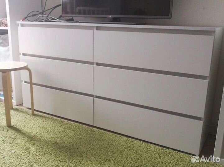 Комод Денвер белый матовый