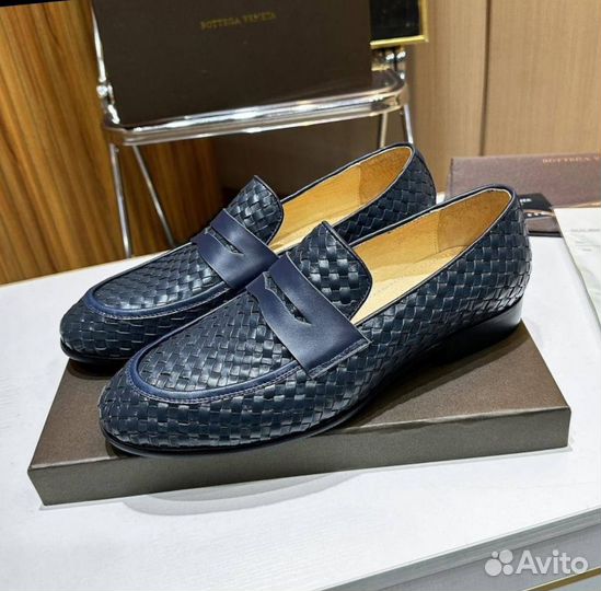 Лоферы мужские Bottega Veneta, кожа натуральная