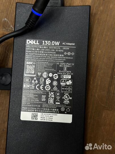 Блок питания Dell: 19.5v, 6.7a, 130w