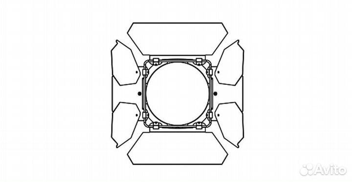 Silver star SS826XH frezno 250 HEX, Театральный LED прожектор с линзой Френеля