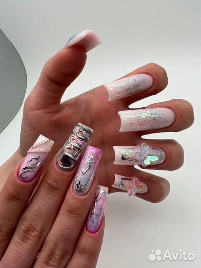 Наращивание ногтей, маникюр. фиксированная цена