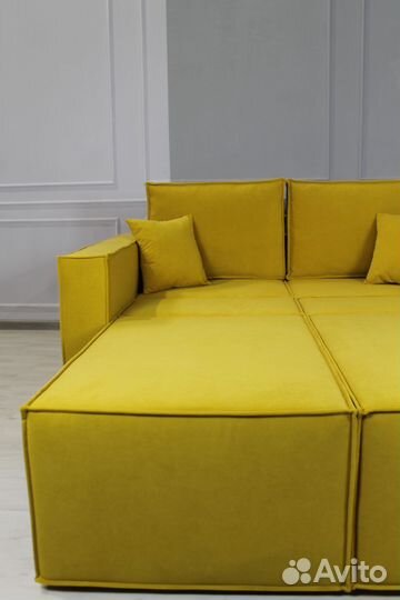 Диван кровать Лофт Желтый 1200мм в наличии