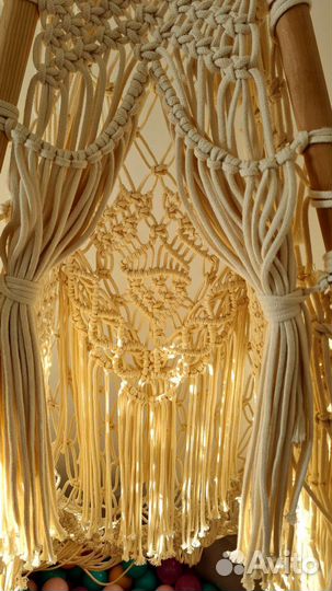 Большой вигвам-макраме