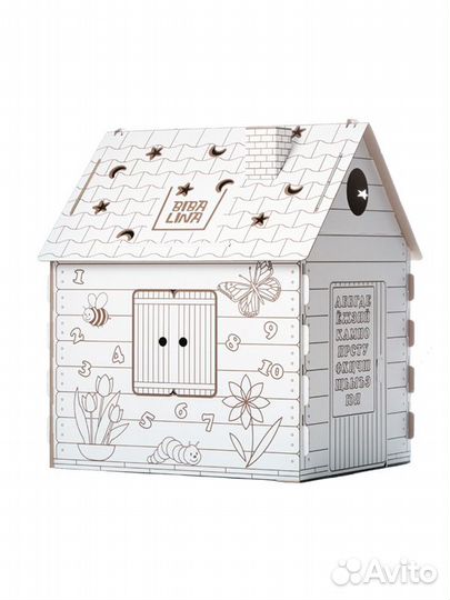 Домик раскраска