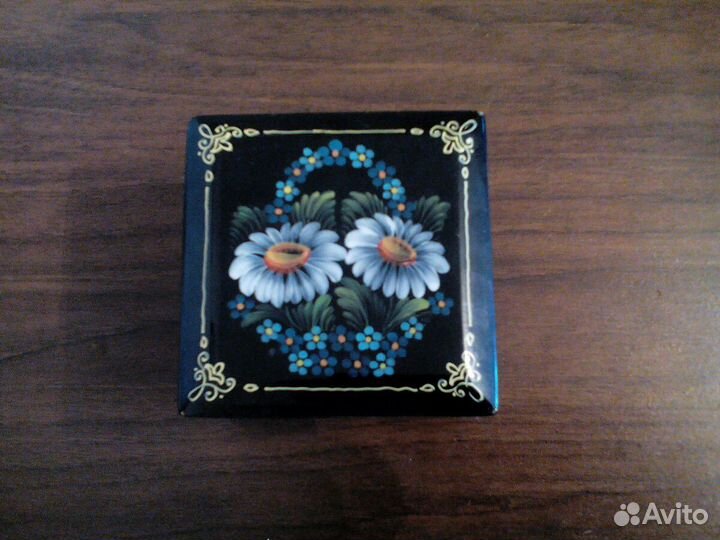 Шкатулка-ларец деревяная,живопись/ссср