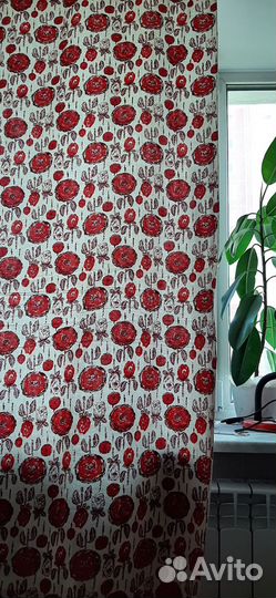 Отрез на шторы хлопок СССР новый 10,4м