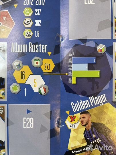 Не полный альбом panini FIFA 365: 2017-2018