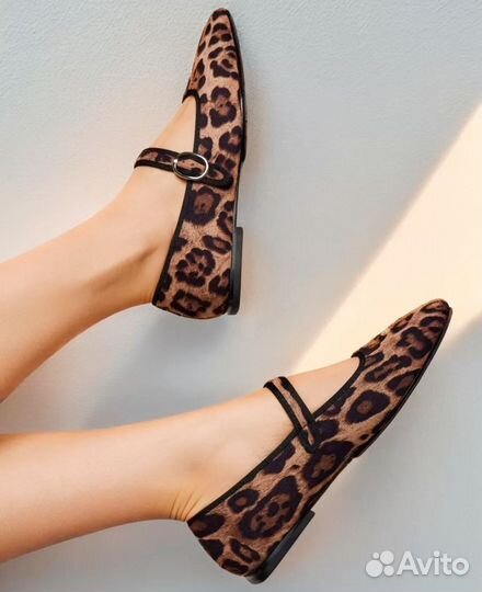 Леопардовые балетки 37