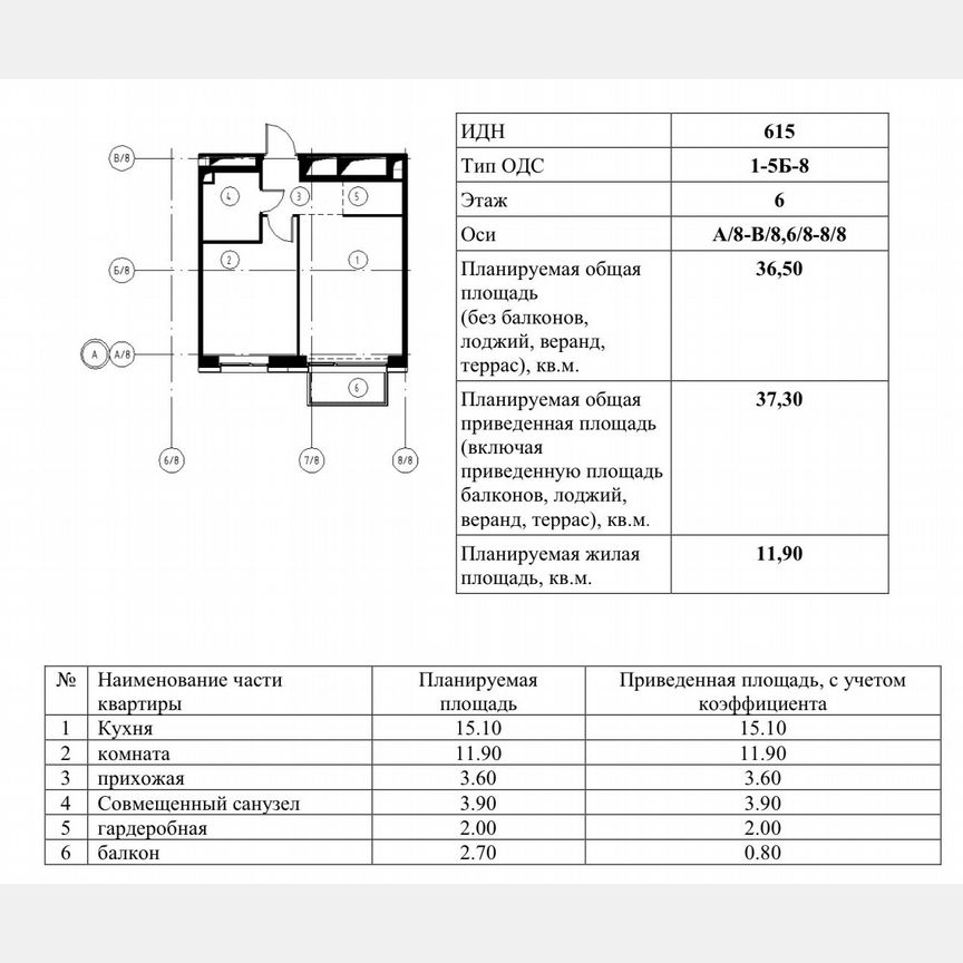 1-к. квартира, 37,3 м², 6/19 эт.