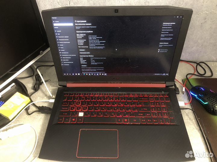 Ноутбук acer nitro an515-52 16gb