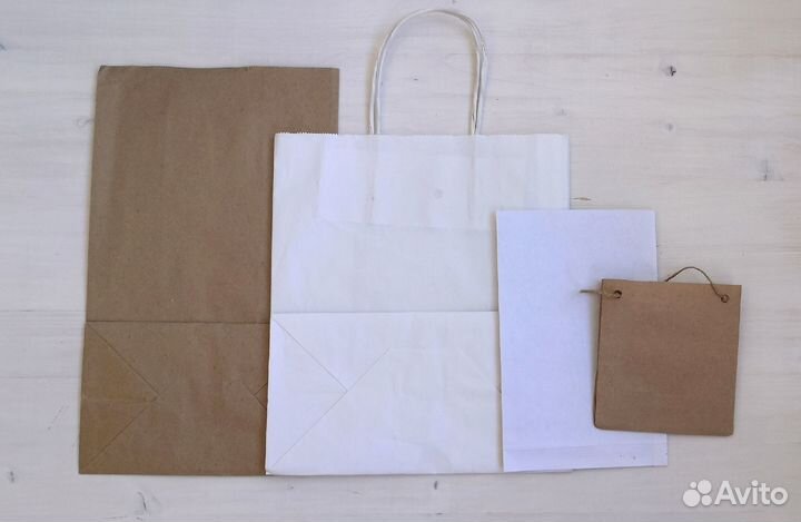 Пакеты подарочные, пакеты из крафт-бумаги