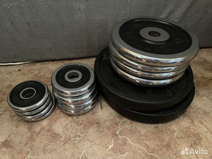 Штанга, гантели, блины