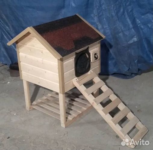 Будка домик для кота 