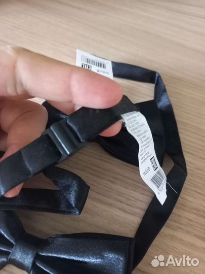 Галстук бабочка черный