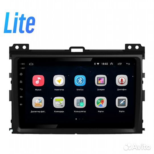 Магнитола Parafar Prado 120 2002-2009 Android