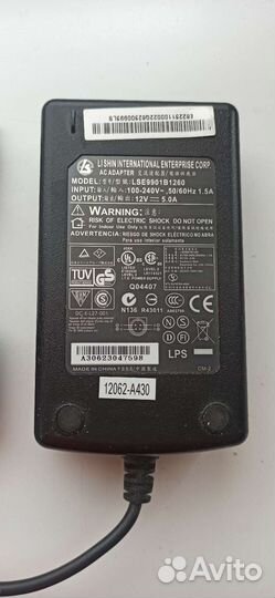 Блок питания ADP-50XB, lse9901b1260 (12V, 5A)