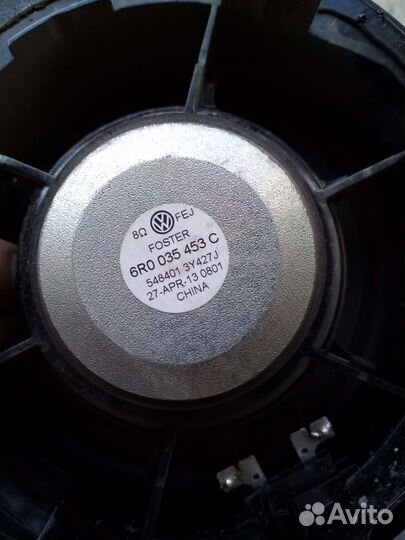 Штатные динамики VW Polo sedan