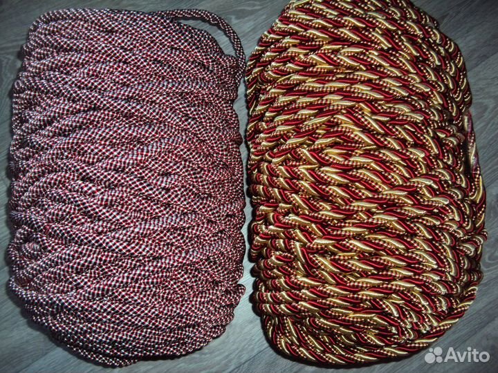 Шнур декоративный 3 вида